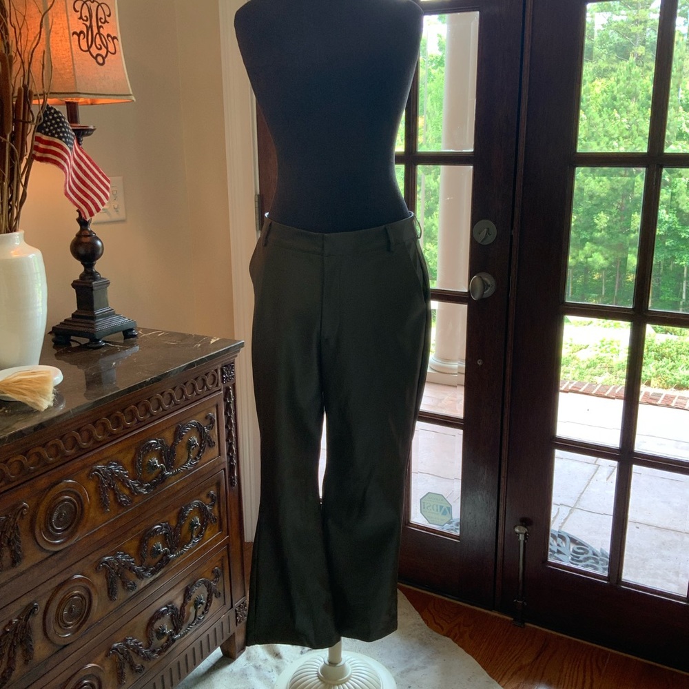 Chocolate faux leather brown pants